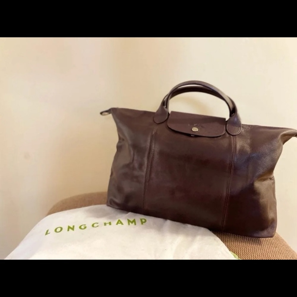 AUTHENTIC LONGCHAMP LEATHER TOTE